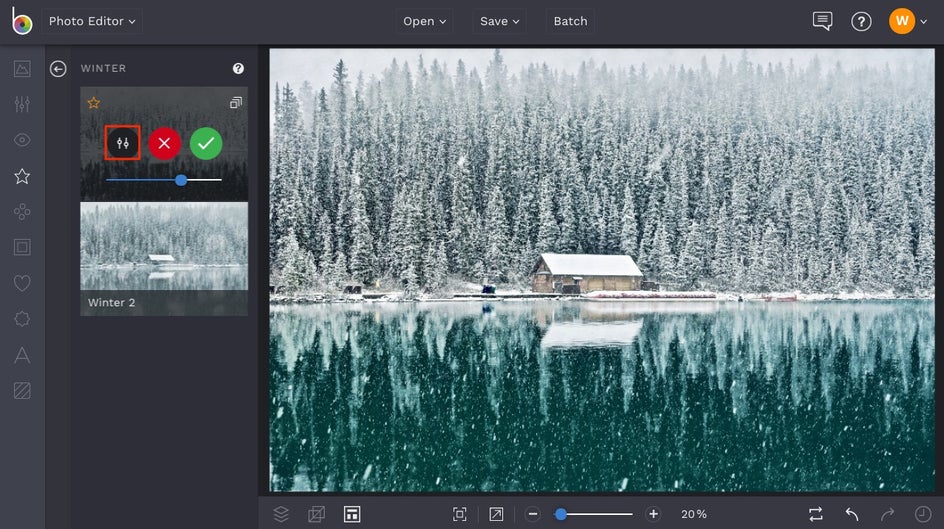 how to enhance winter weather in photos