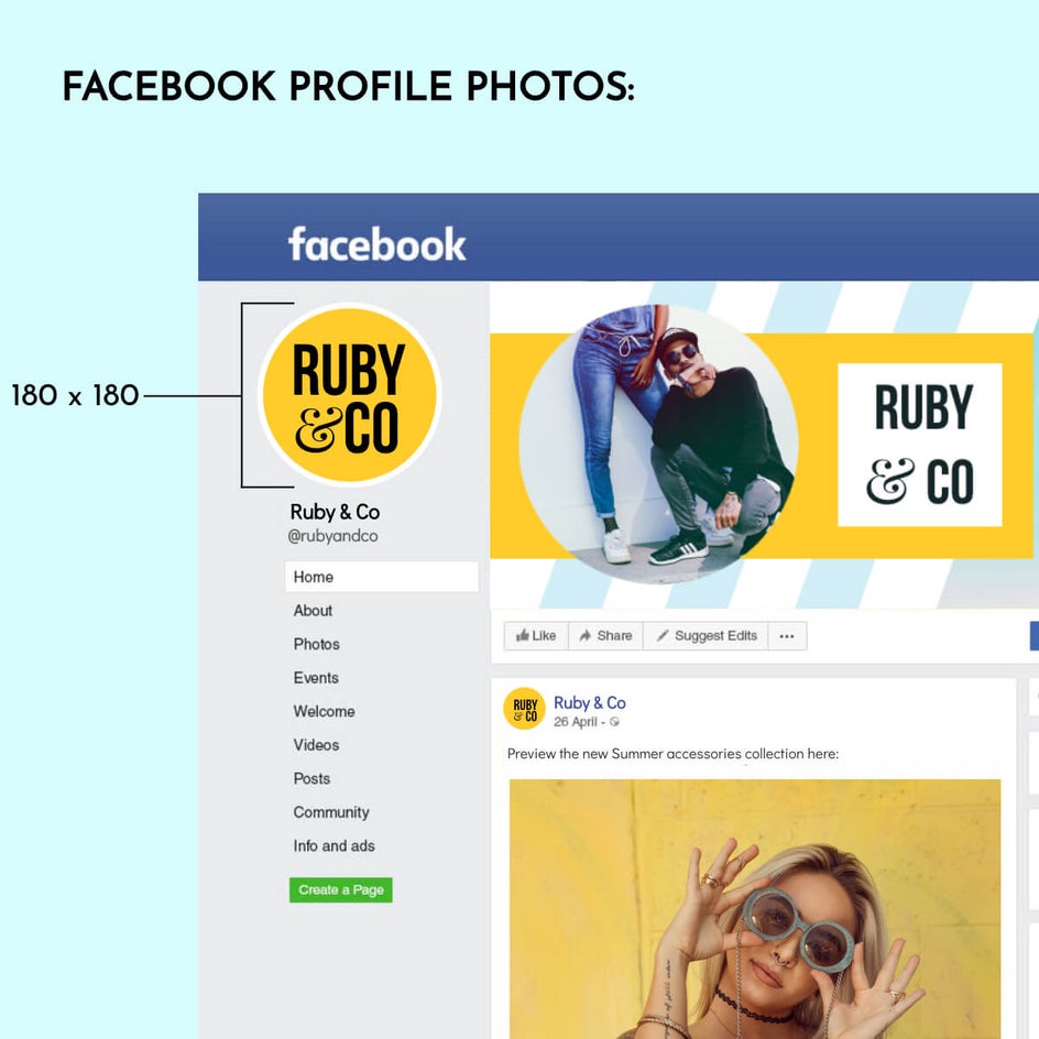 facebook profile photo sizes 2021