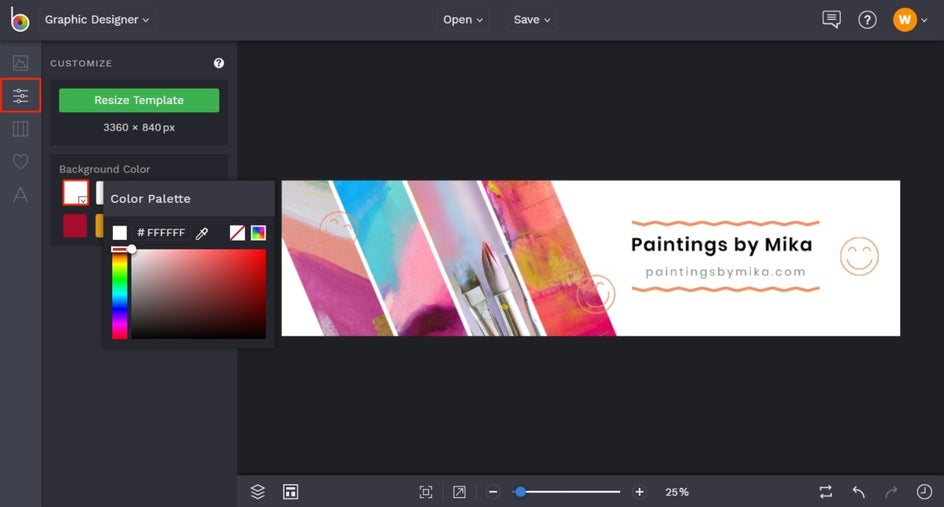 Etsy graphics design template by BeFunky