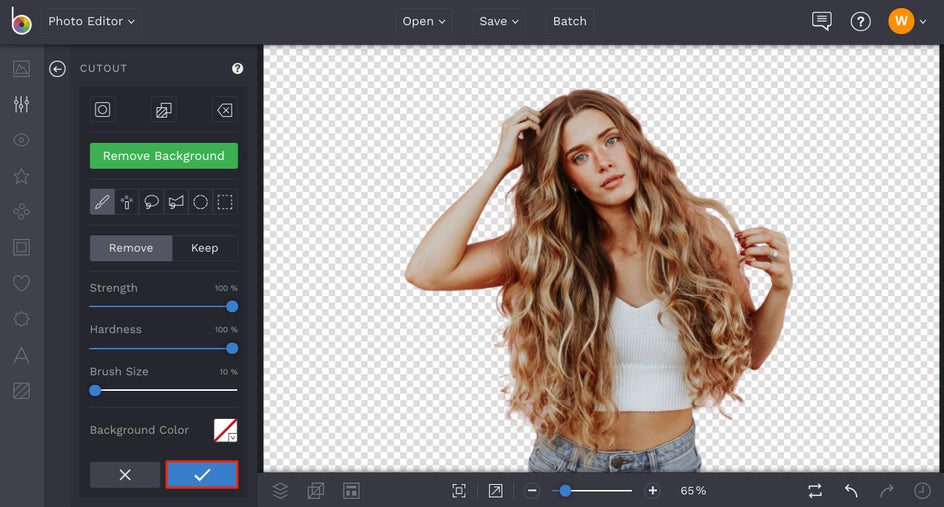 how to create transparent background in photo