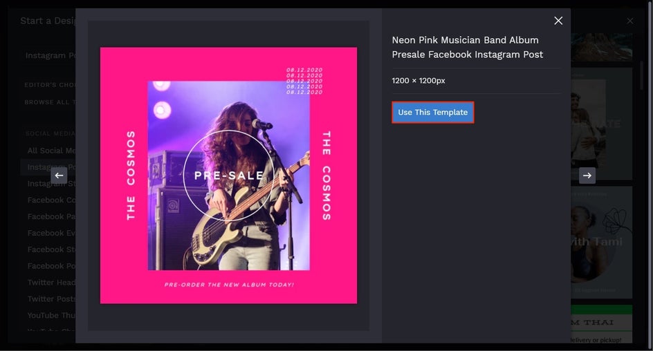 live stream concert templates by BeFunky