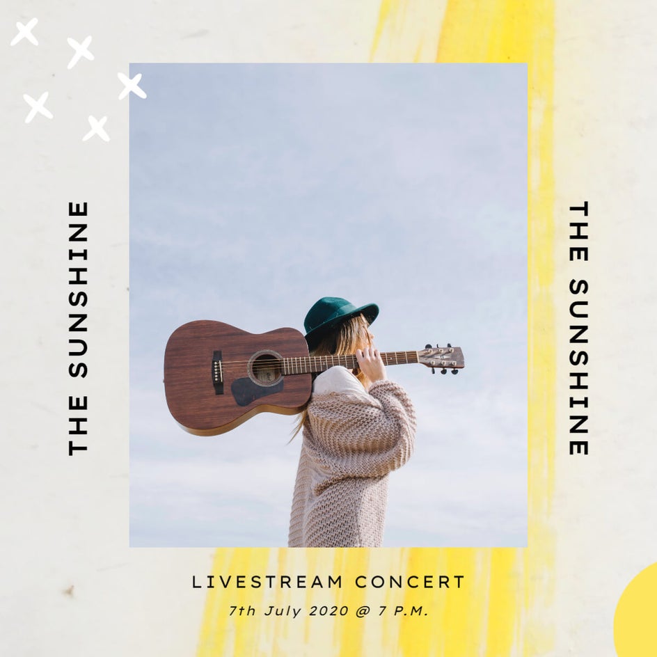 Live Stream Concert Instagram promotion graphic tutorial