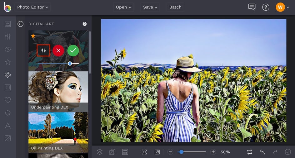 how to turn photos to art in BeFunky Photo Editor
