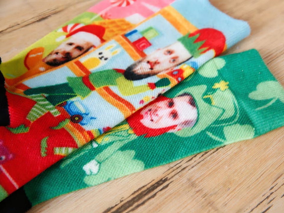 custom christmas socks