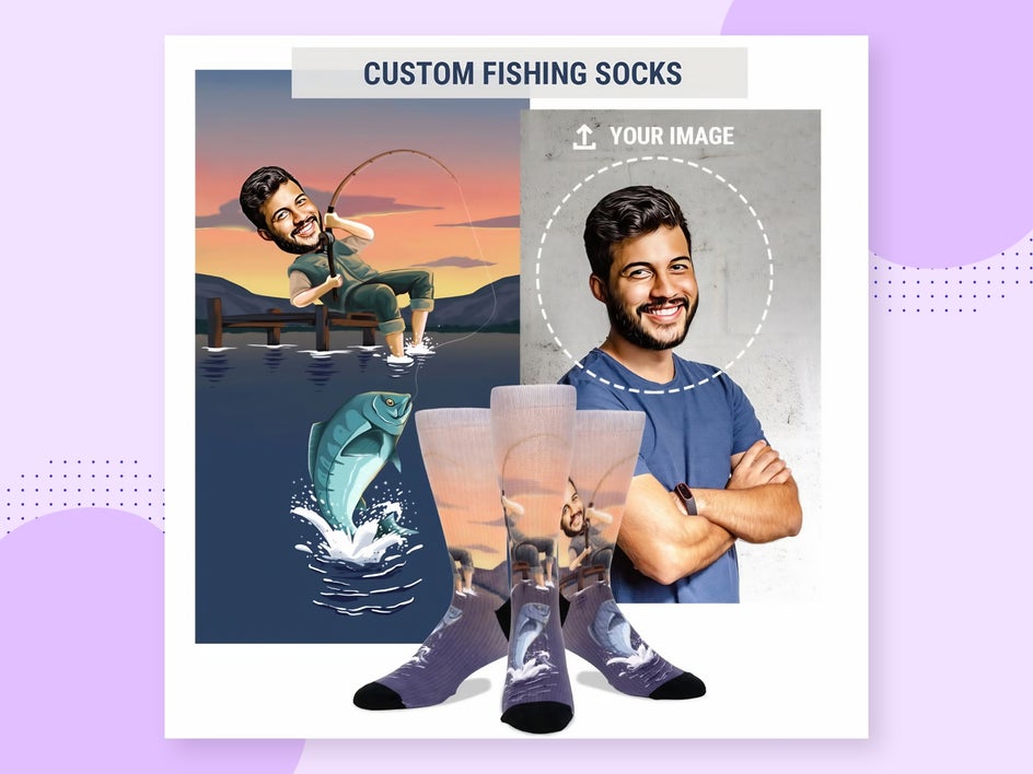 custom fishing socks