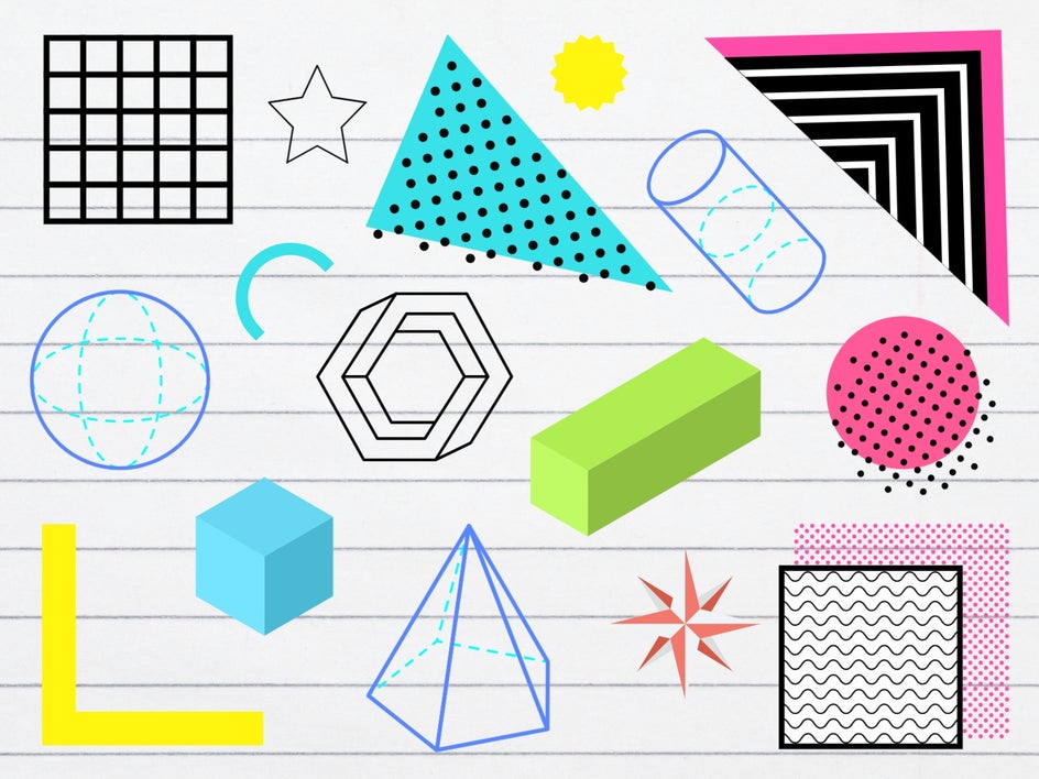 Geometric shape themed graphics, vectors, and clip art in BeFunky