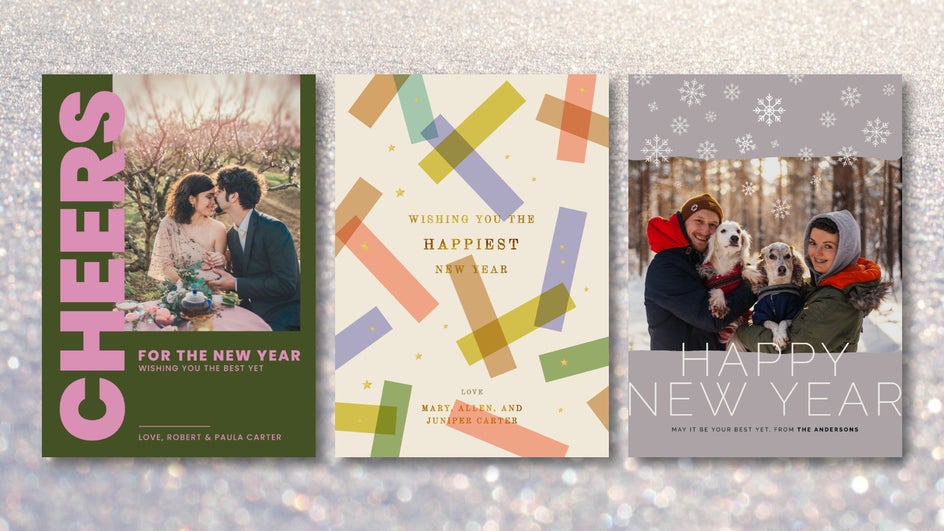 Holiday Card Template New Year_s