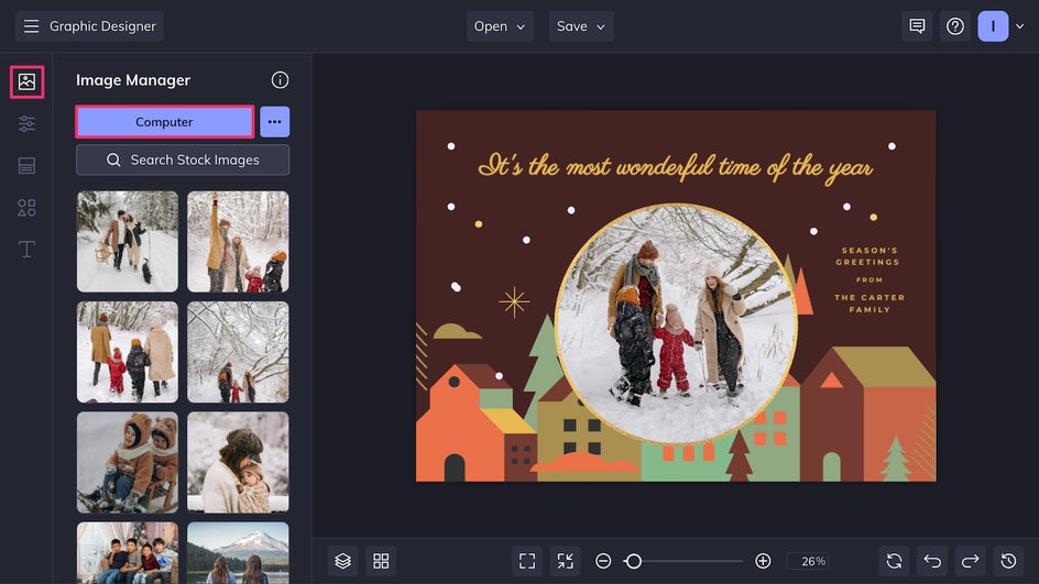 Holiday Card Template Tutorial 2