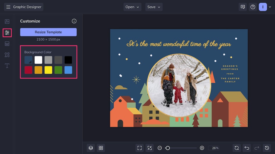 Holiday Card Template Tutorial 3