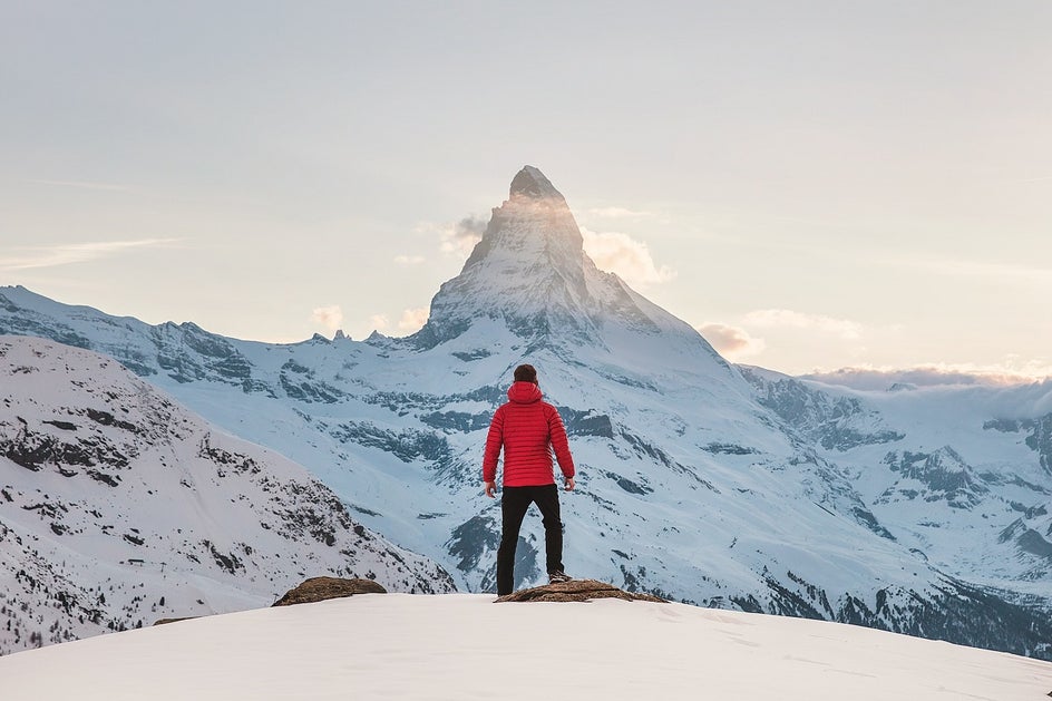 Mountain, Nature, Outdoors, Person, Human, Mountain Range