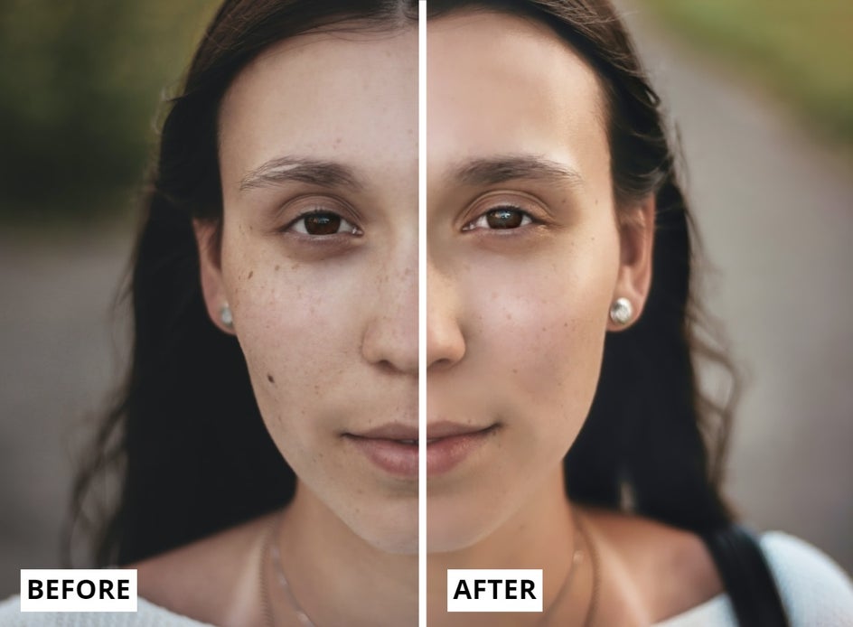 A.I. Image Enhancer Tool Before and After