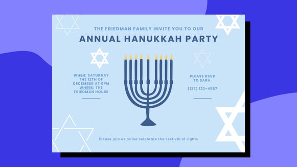 Hanukkah invite featured