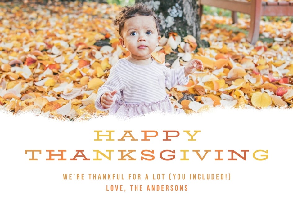 thanksgiving card photo