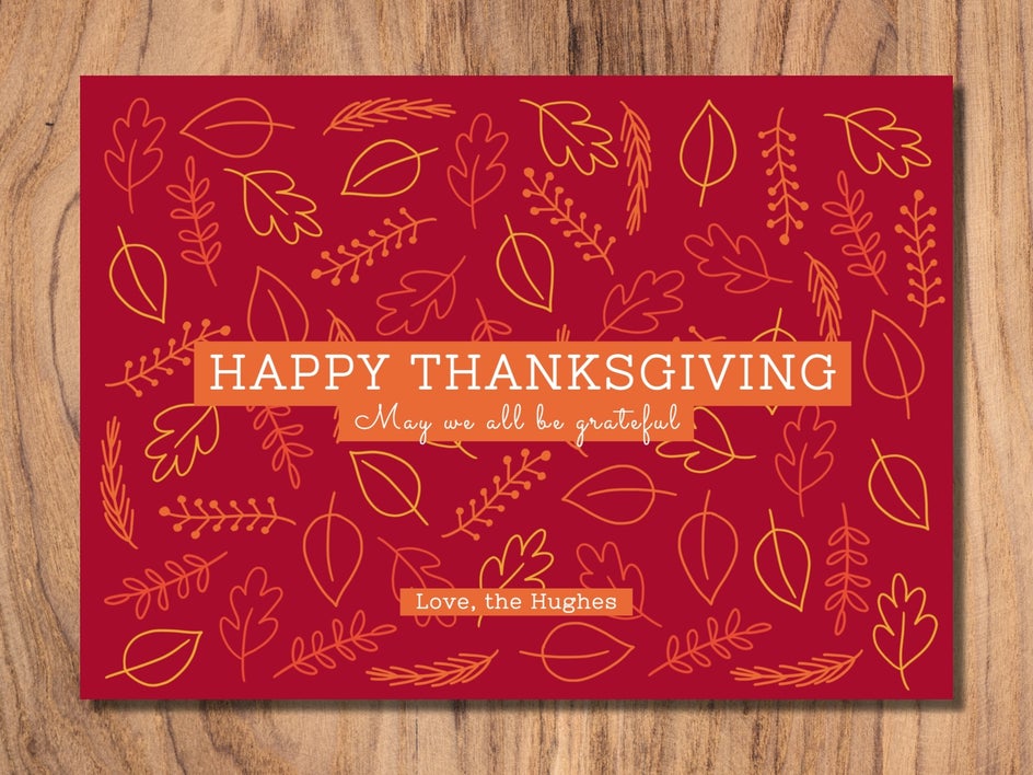 digital thanksgiving card