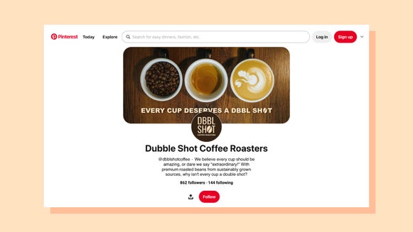 pinterest business page featured