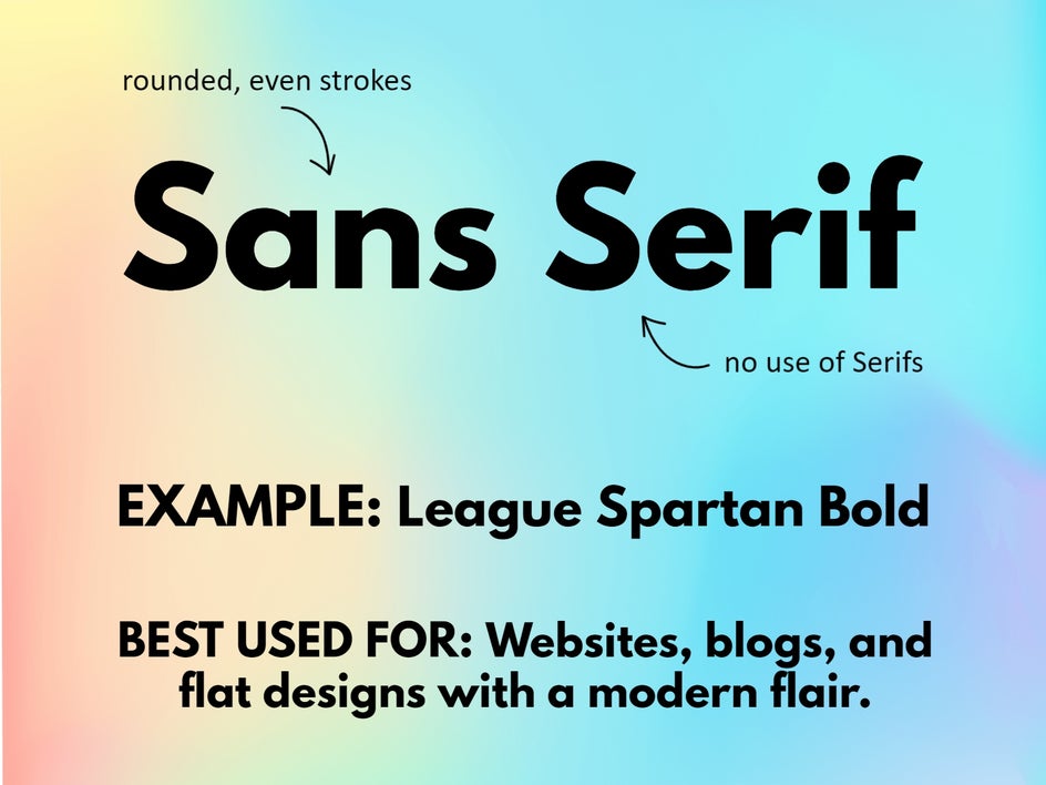 sans serifs fonts