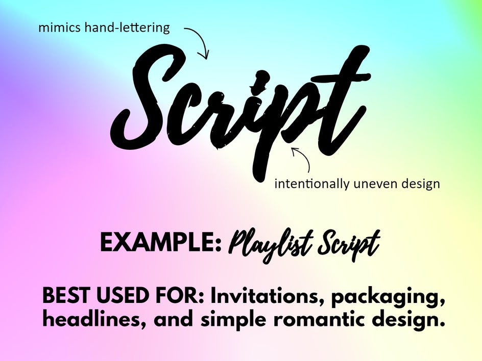 script font pairing