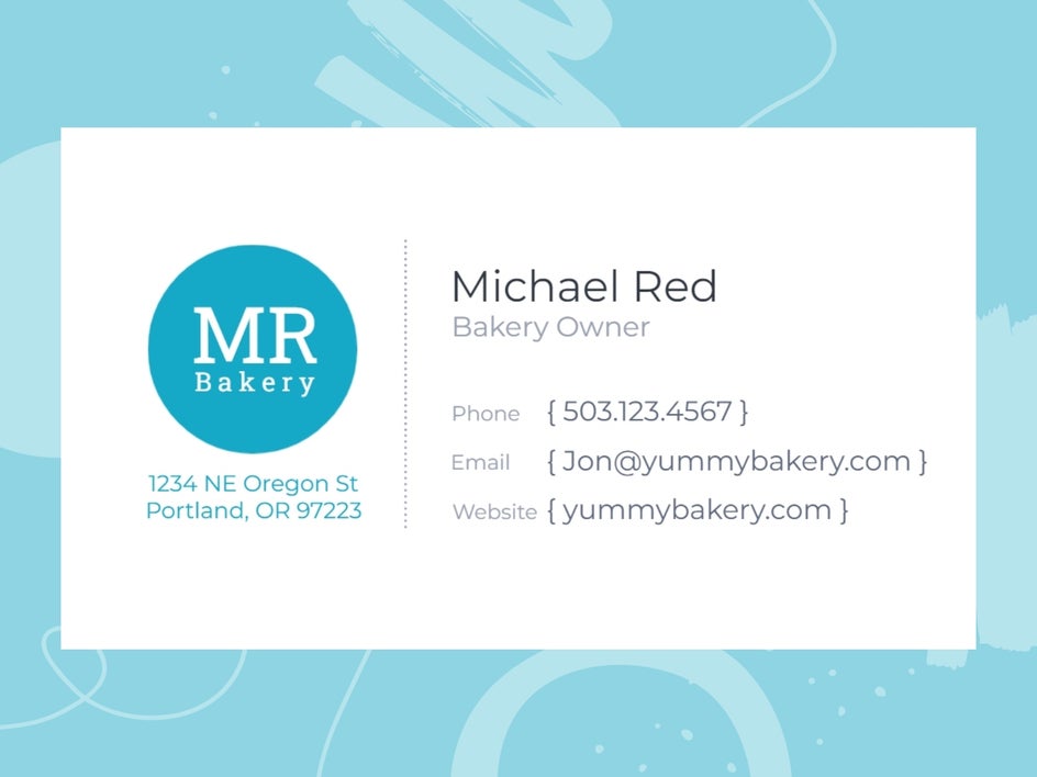 business card free templates
