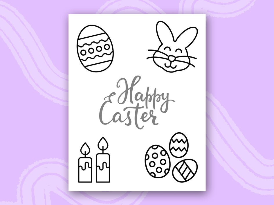 coloring book easter