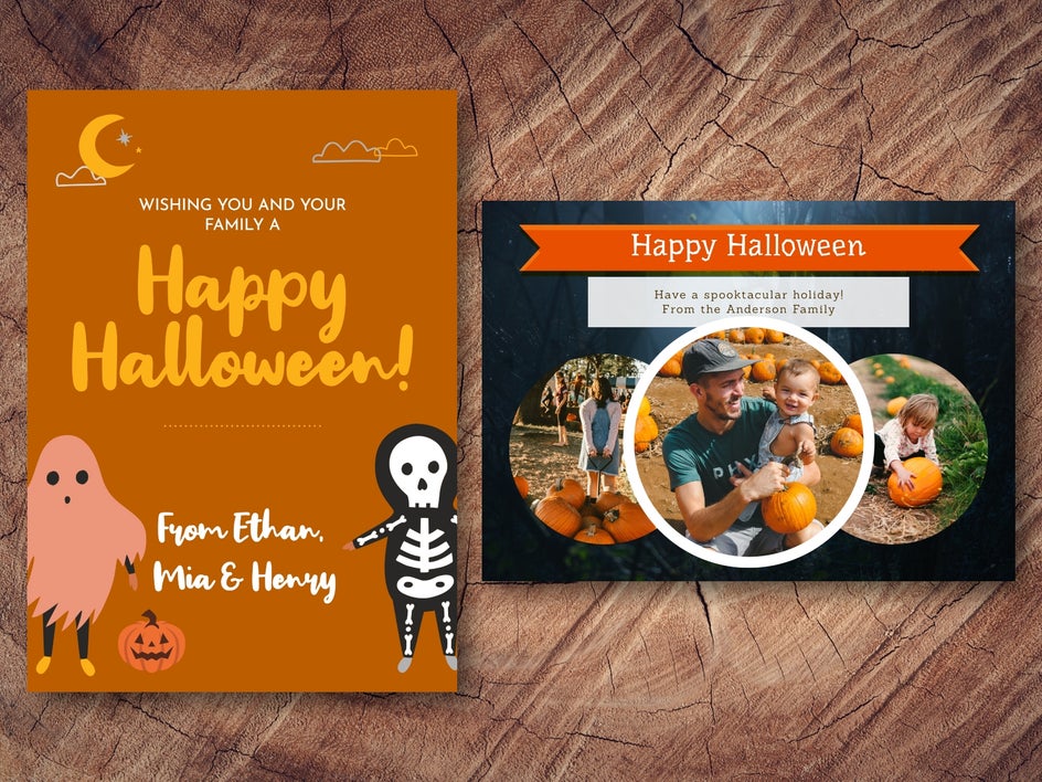 halloween card templates