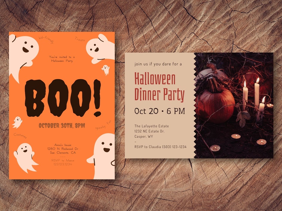 halloween party invite templates