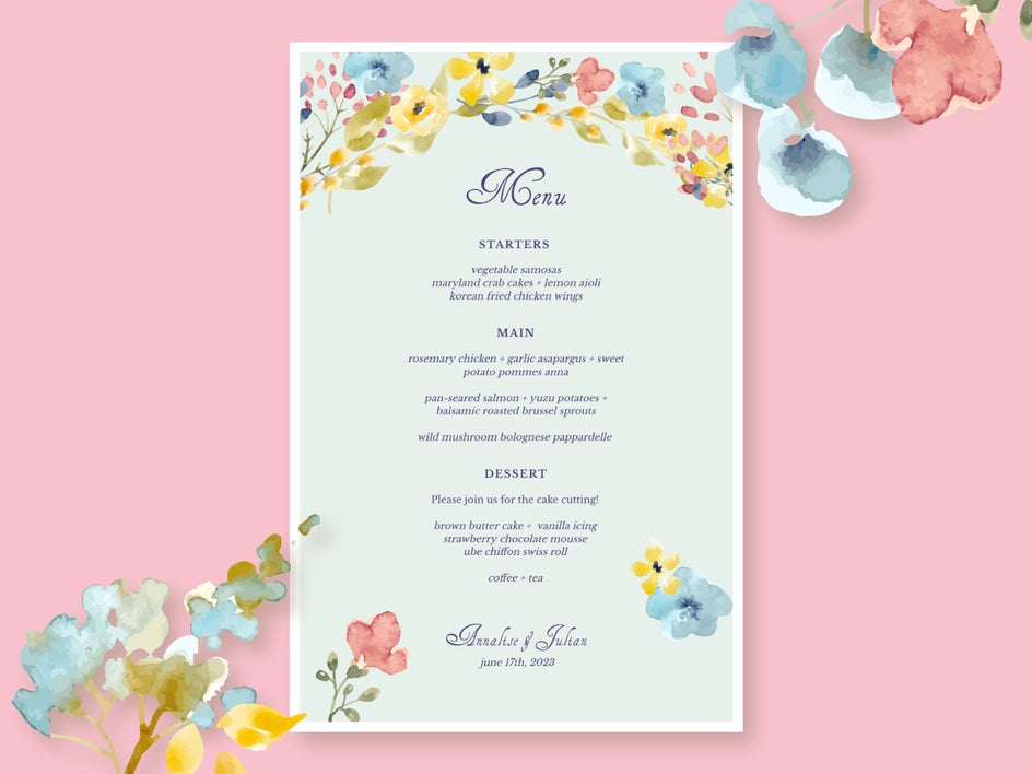 wedding menu final