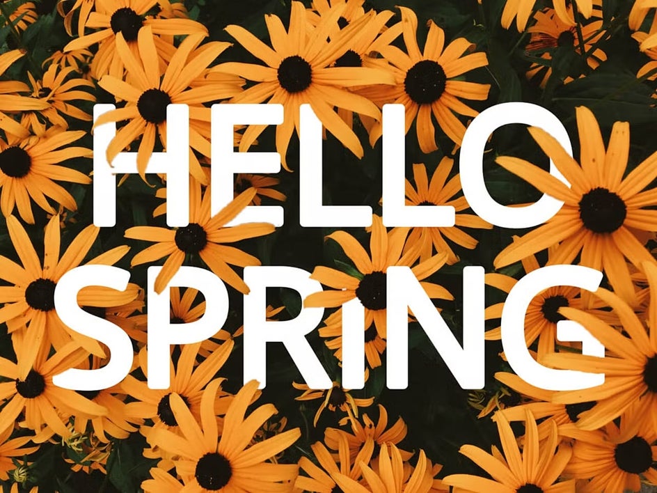 floral typography