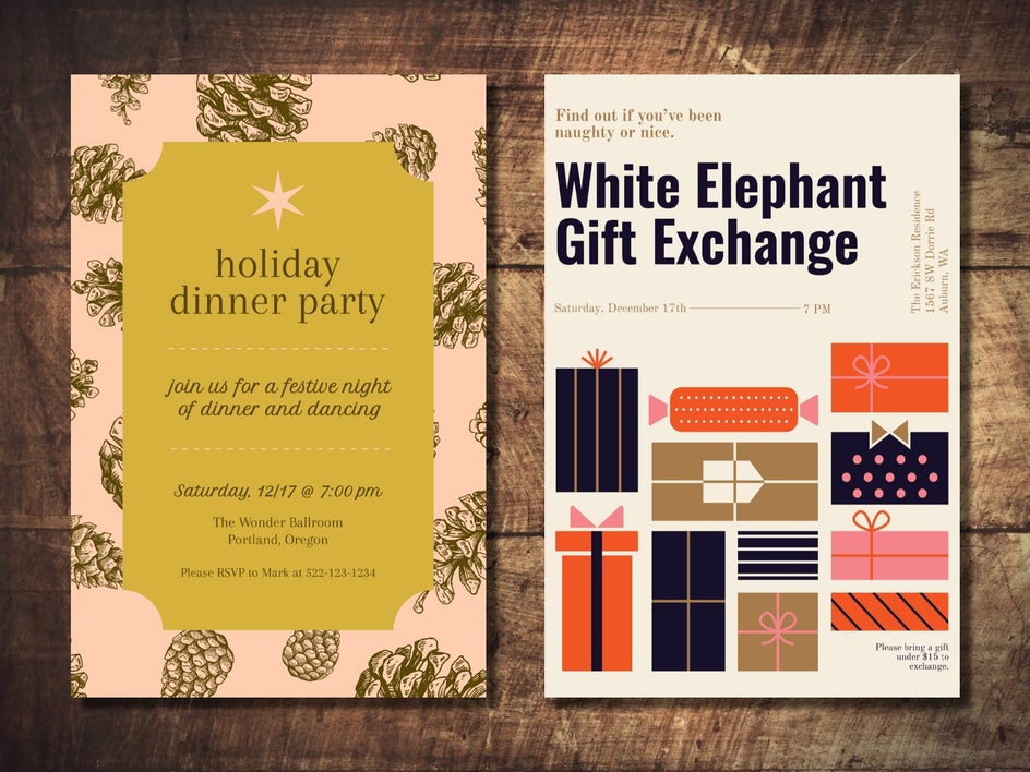 christmas invite templates