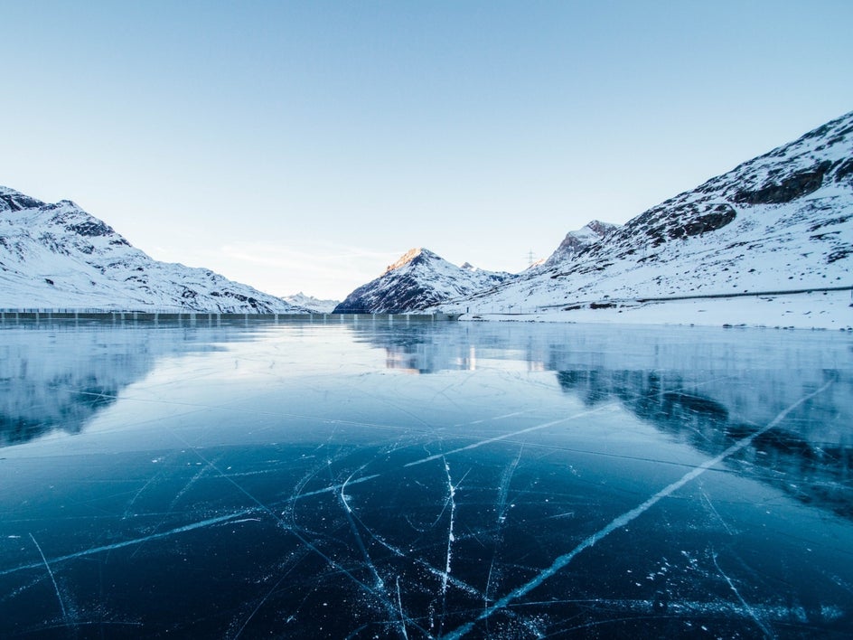 frozen water winter photography