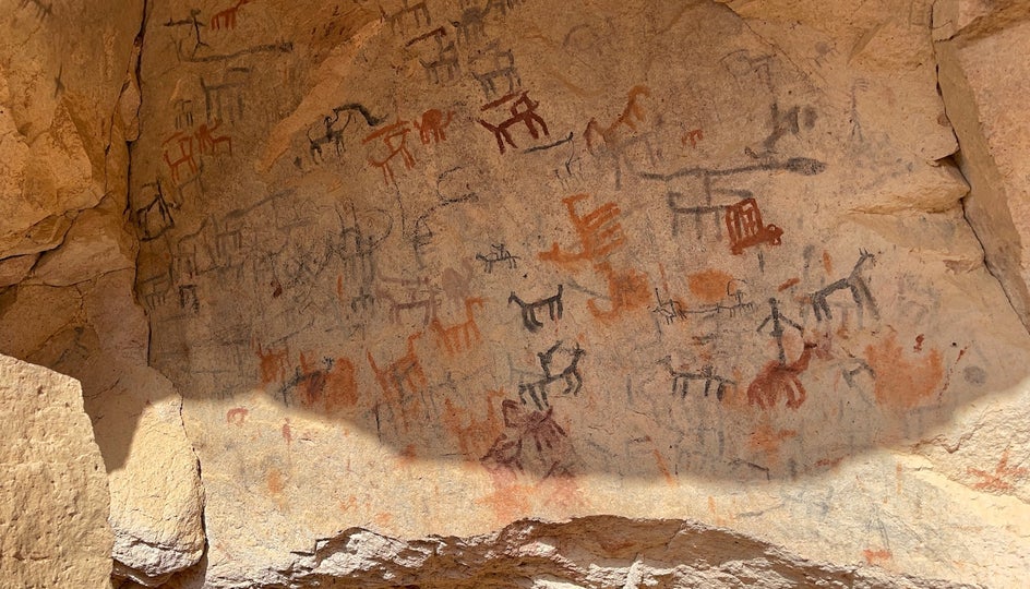 history of color cave paintings
