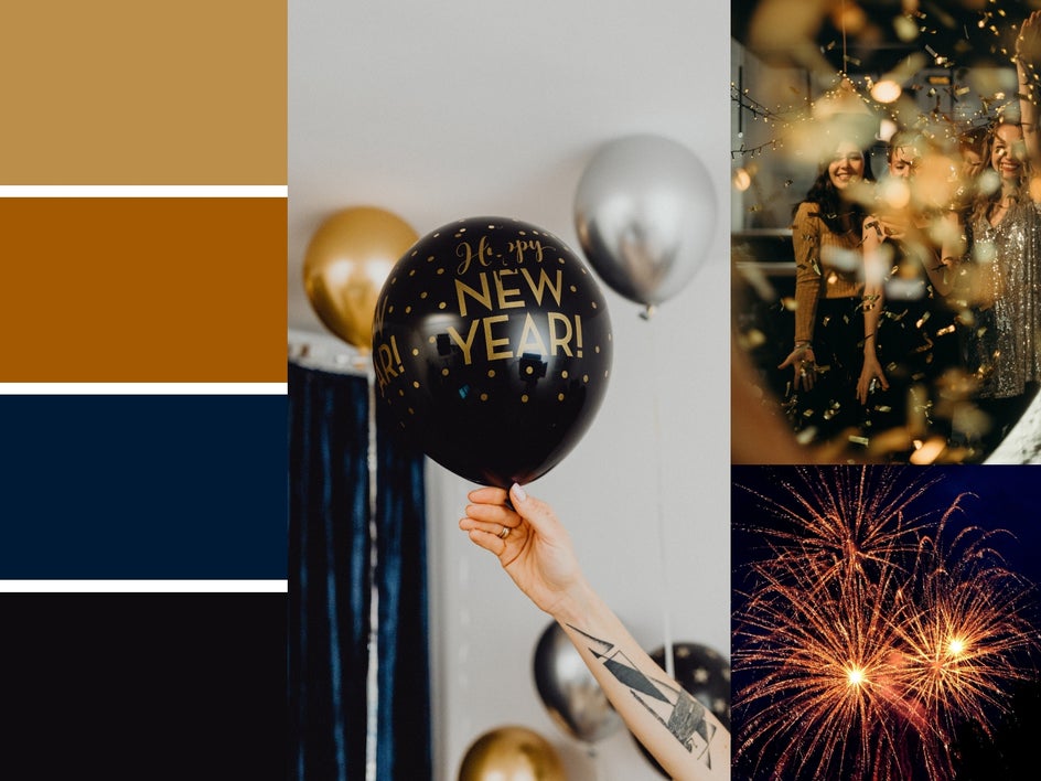 event color palette new year