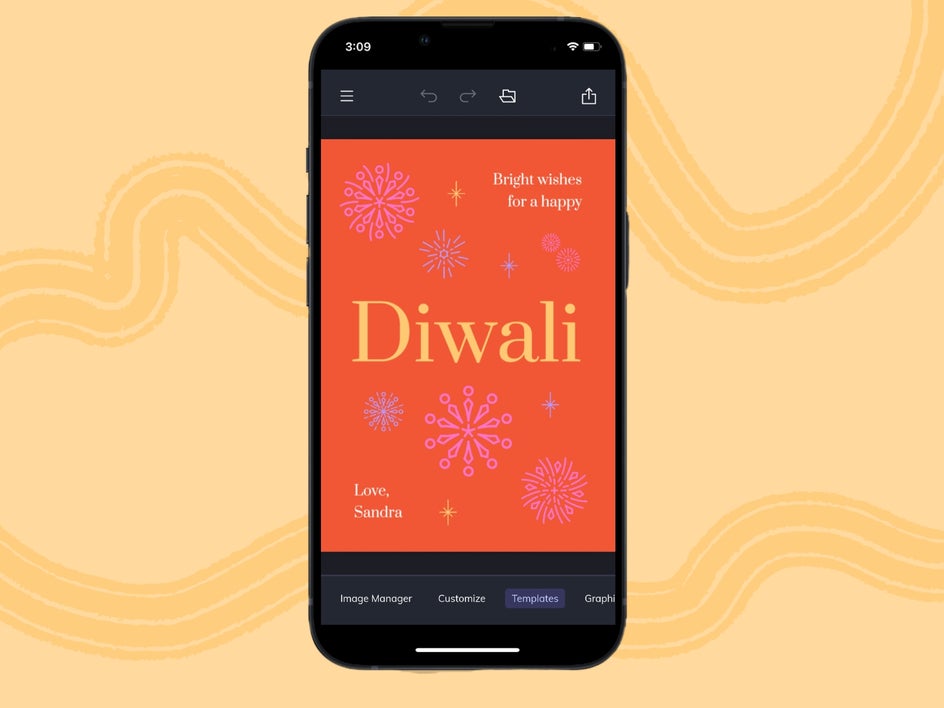 diwali mobile holiday template