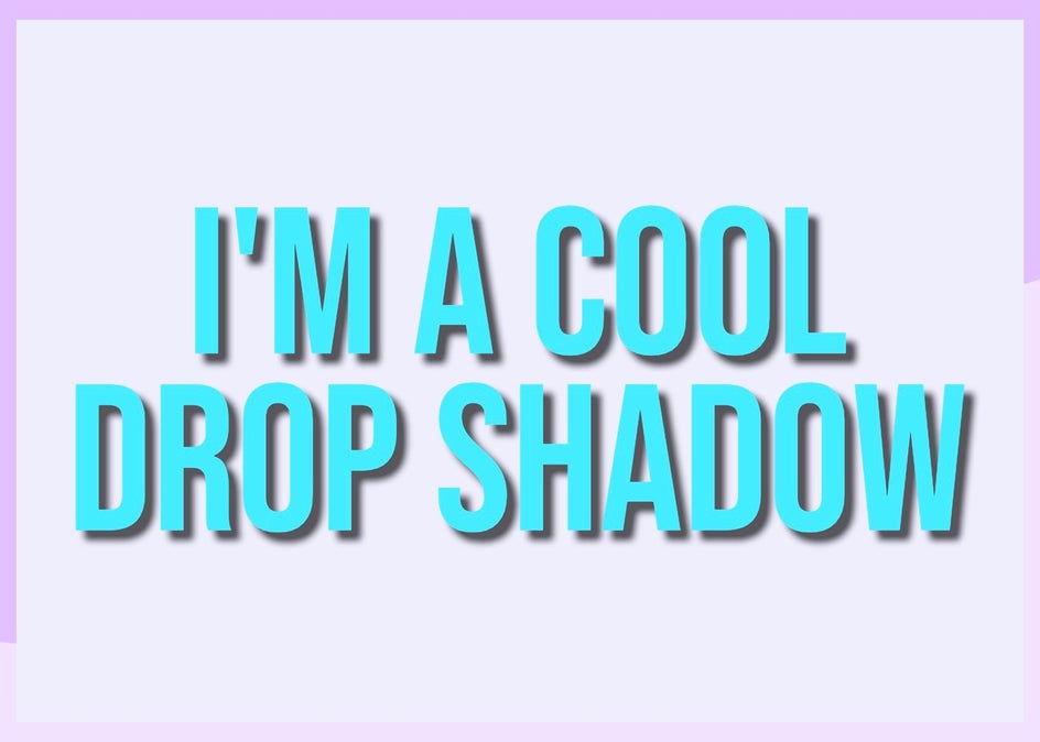 drop shadow regular drop shadow