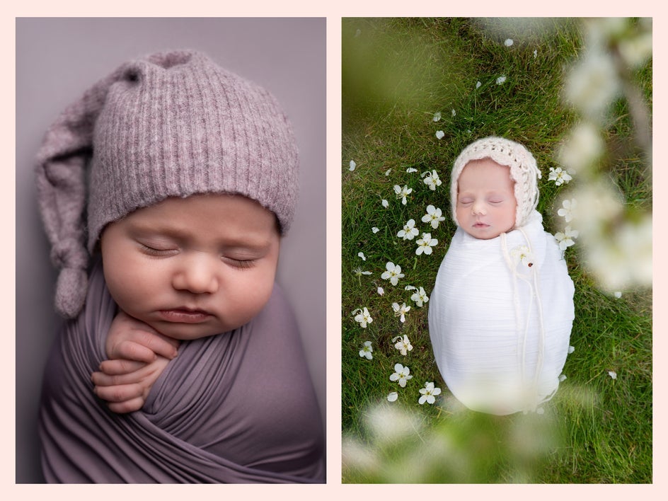 newborn photoshoot neutrals
