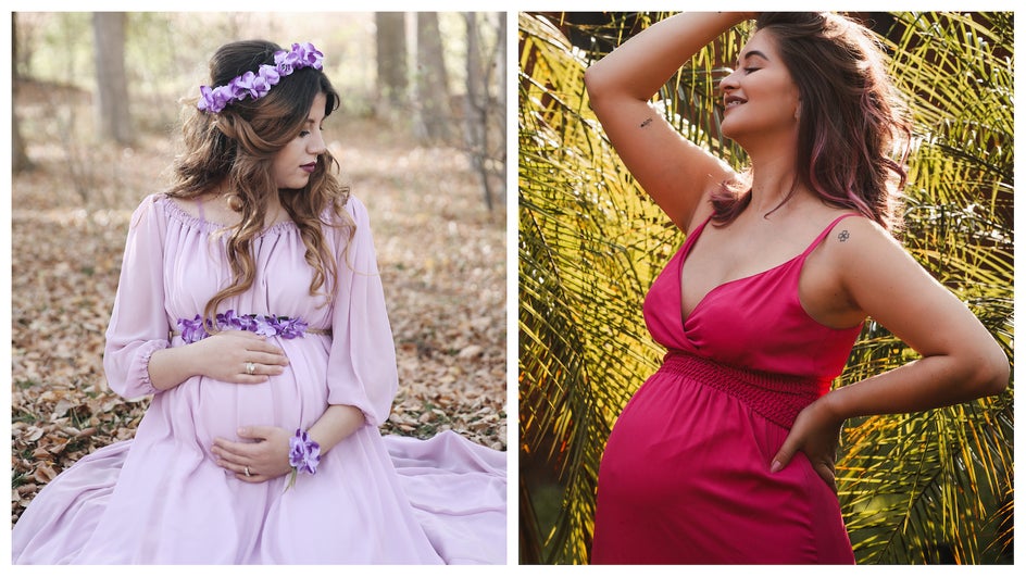 dress for a maternity photoshoot