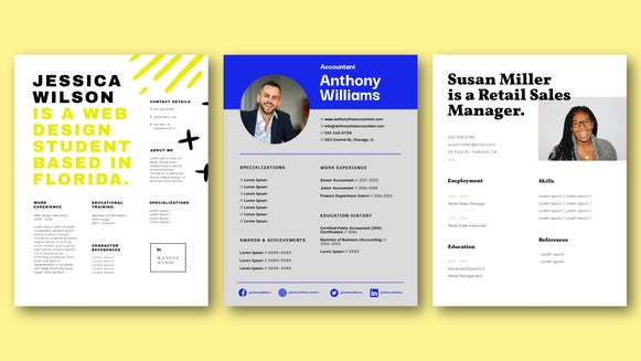 resume templates featured