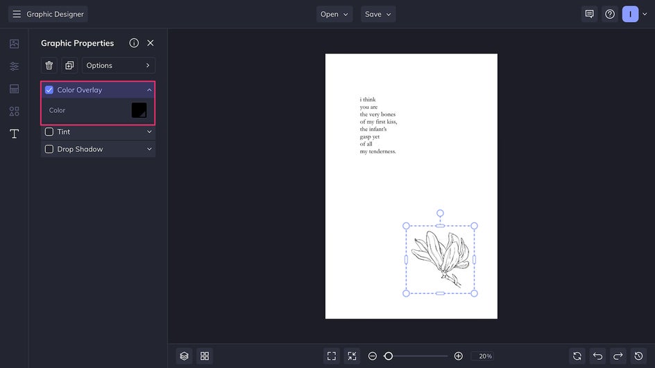 chapbook color overlay