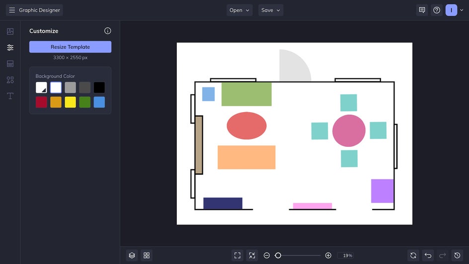 floor plan colors