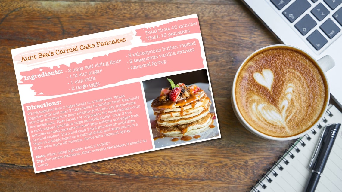 recipe card featured