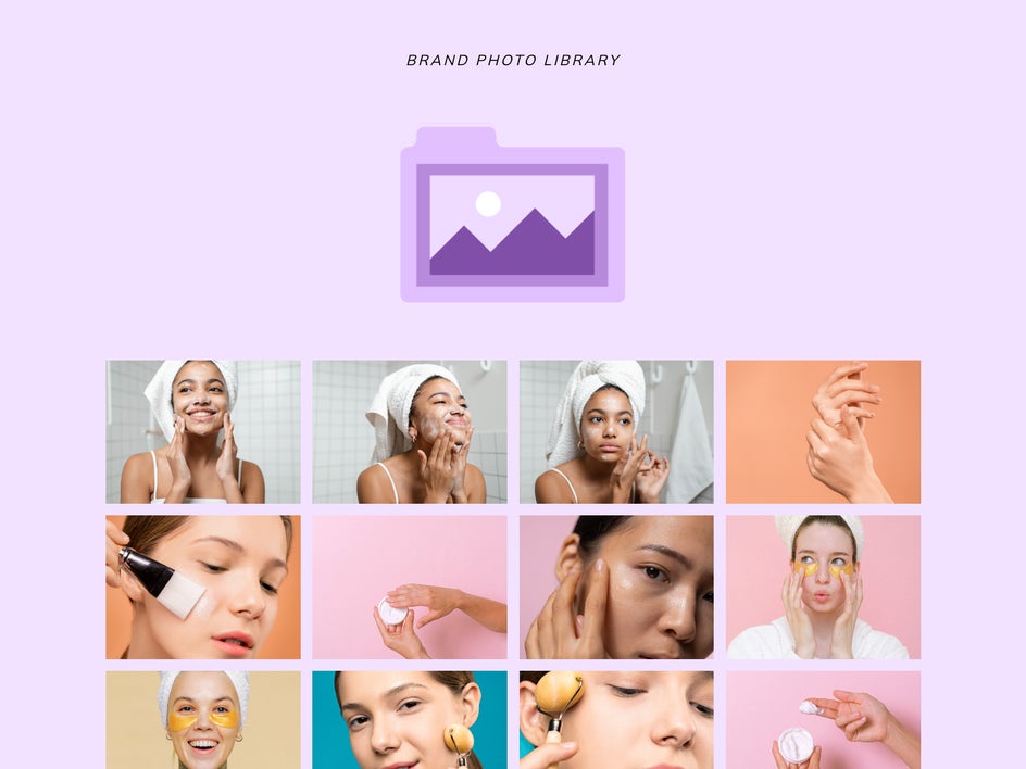 media library for brand photos