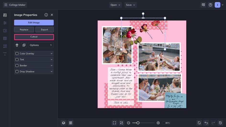 cutout tool for collage