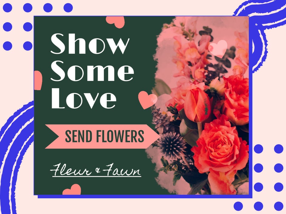 flower banner ad