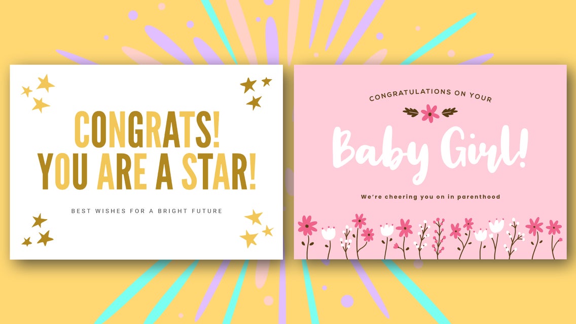 How to Design Your Own Printable Congratulations Cards | Learn BeFunky how-to-design-your-own-printable-congratulations-cards-learn-befunky