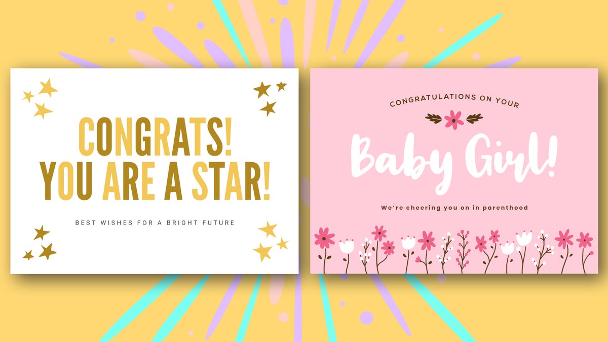 How to Design Your Own Printable Congratulations Cards | Learn BeFunky How to Design Your Own Printable Congratulations Cards | Learn BeFunky