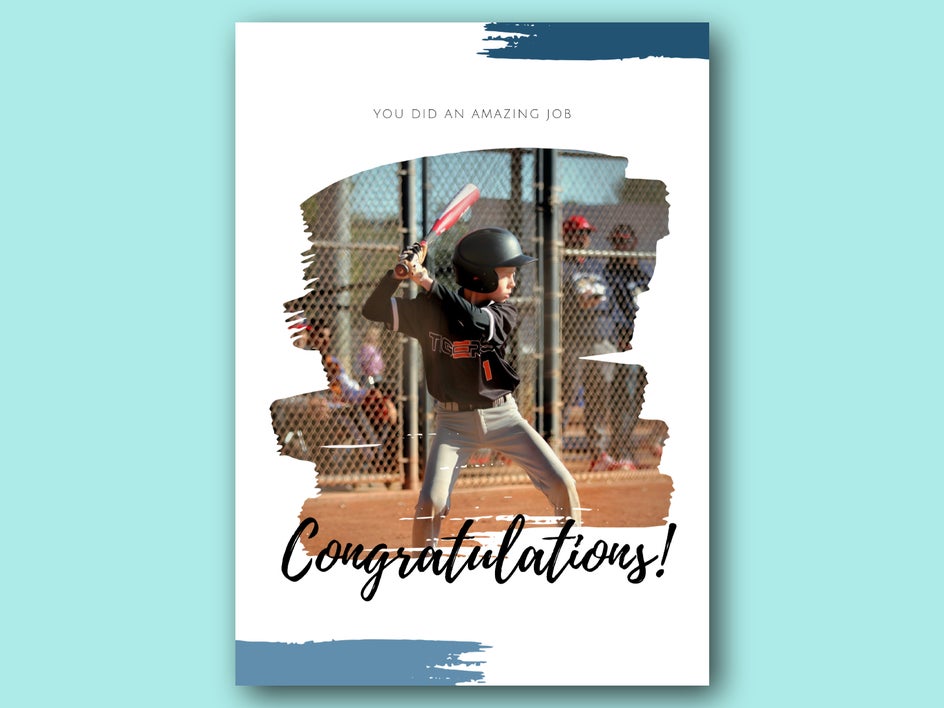 sports congrats card