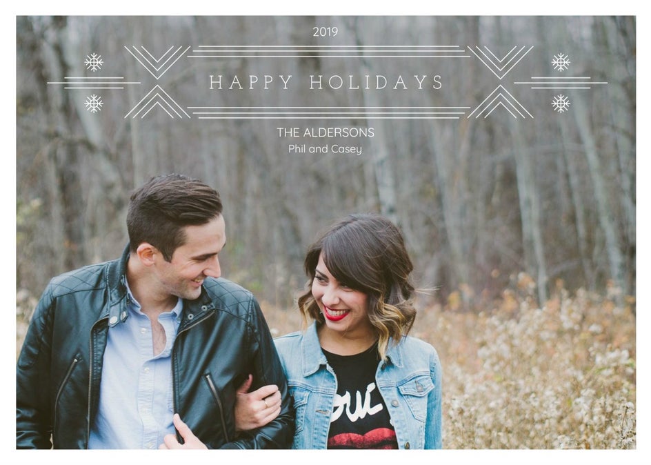 holiday card before