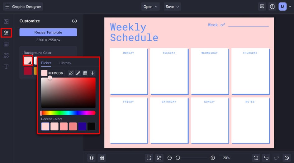 add new color planner