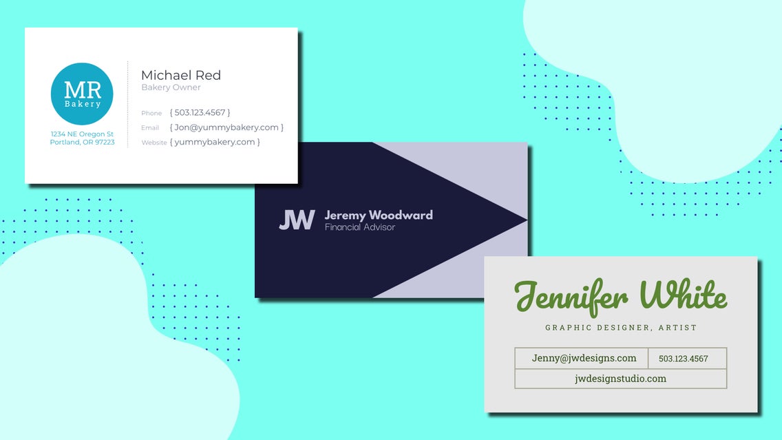 business card featured