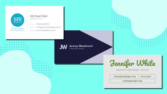 business card featured