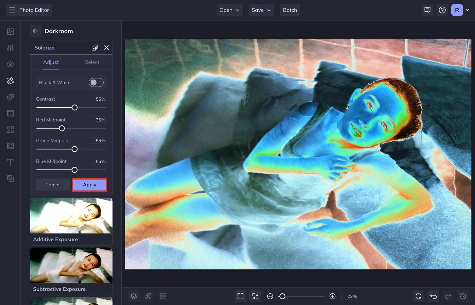 Meet the Darkroom Category: Solarize and Negative Photo Effects | Learn ...
